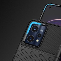 Thunder Case lankstus šarvuotas dėklo dangtelis, skirtas Realme 9 Pro + (9 Pro Plus) juodas