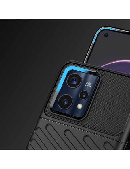 Thunder Case lankstus šarvuotas dėklo dangtelis, skirtas Realme 9 Pro + (9 Pro Plus) juodas Thunder Case lankstus šarvuotas dėklo dangtelis, skirtas Realme 9 Pro + (9 Pro Plus) juodas