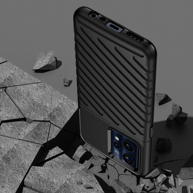 Thunder Case lankstus šarvuotas dėklo dangtelis, skirtas Realme 9 Pro + (9 Pro Plus) juodas