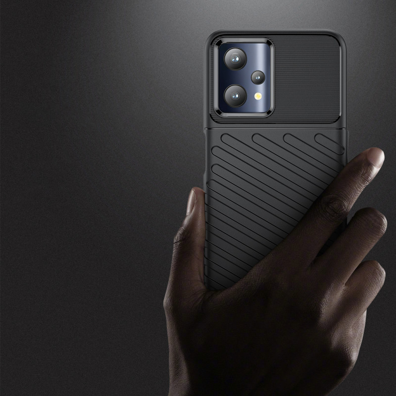 Thunder Case lankstus šarvuotas dėklas, skirtas Realme 9 Pro juodas