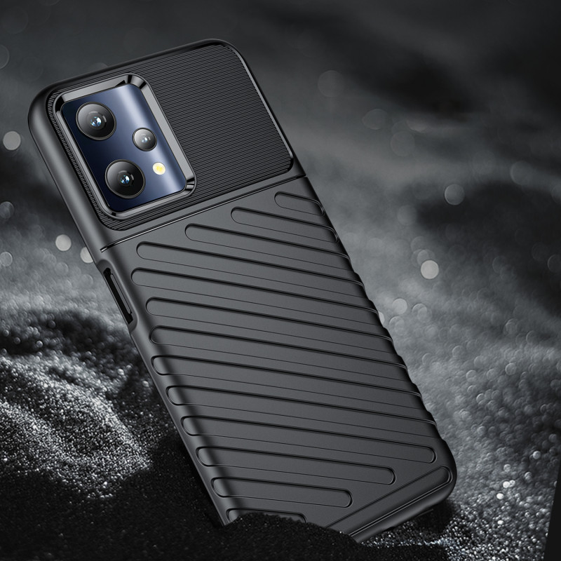 Thunder Case lankstus šarvuotas dėklas, skirtas Realme 9 Pro juodas