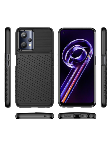 Thunder Case lankstus šarvuotas dėklas, skirtas Realme 9 Pro juodas
