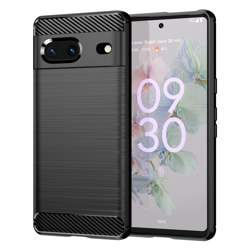 Carbon Case lankstus dangtelis, skirtas Google Pixel 7 juodas