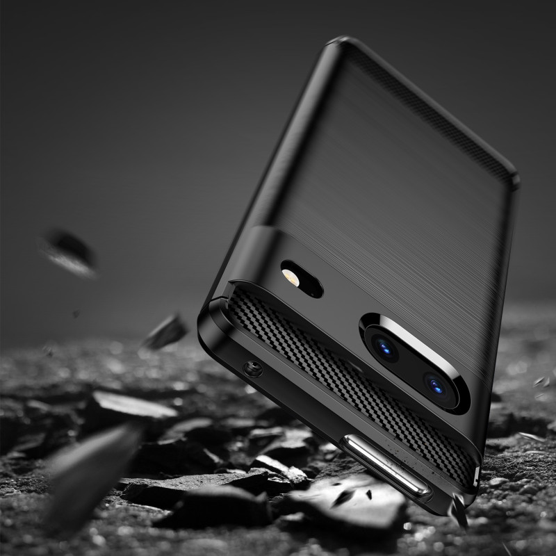 Carbon Case lankstus dangtelis, skirtas Google Pixel 7 juodas