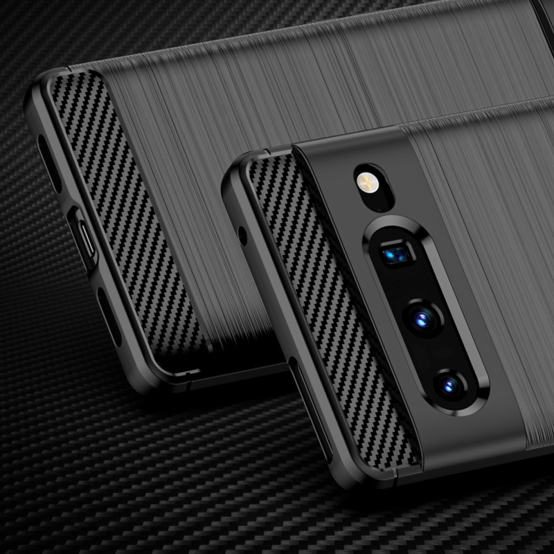 Carbon Case lankstus dangtelis, skirtas Google Pixel 7 Pro juodas