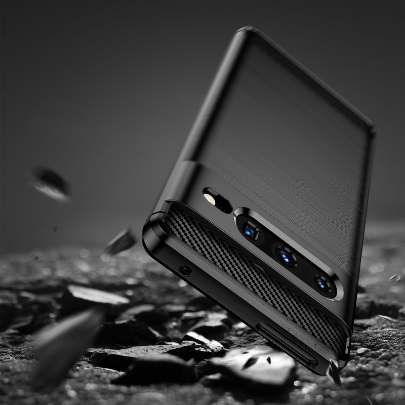 Carbon Case lankstus dangtelis, skirtas Google Pixel 7 Pro juodas