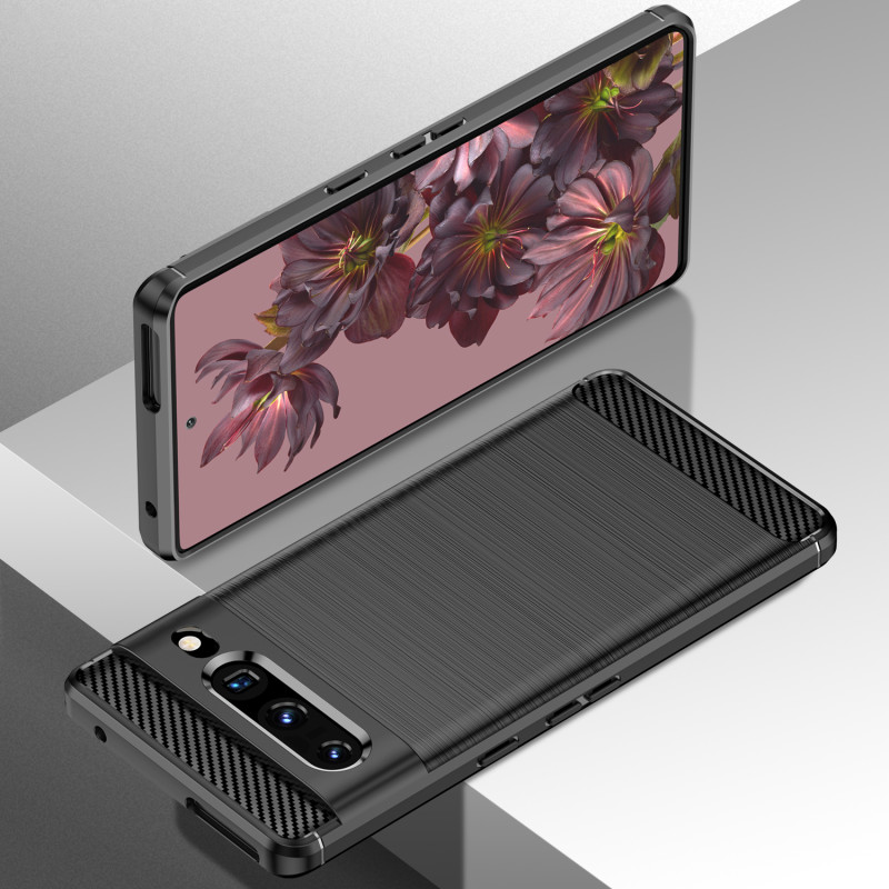 Carbon Case lankstus dangtelis, skirtas Google Pixel 7 Pro juodas