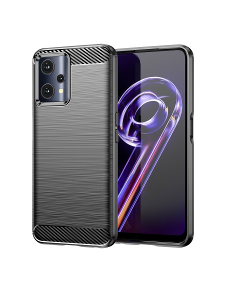 Carbon Case lankstus dangtelis, skirtas Realme 9 Pro juodas