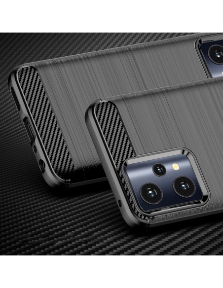 Carbon Case lankstus dangtelis, skirtas Realme 9 Pro juodas