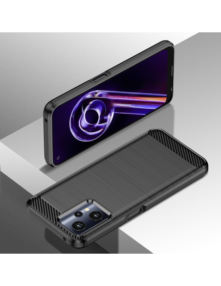 Carbon Case lankstus dangtelis, skirtas Realme 9 Pro juodas