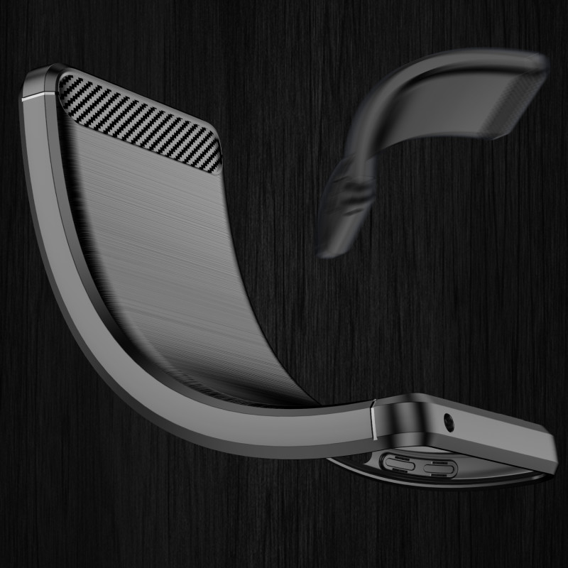 Carbon Case lankstus dangtelis, skirtas Realme 9 Pro juodas