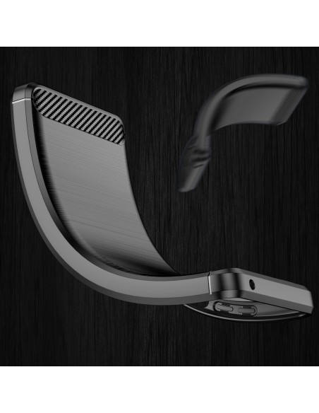 Carbon Case lankstus dangtelis, skirtas Realme 9 Pro juodas