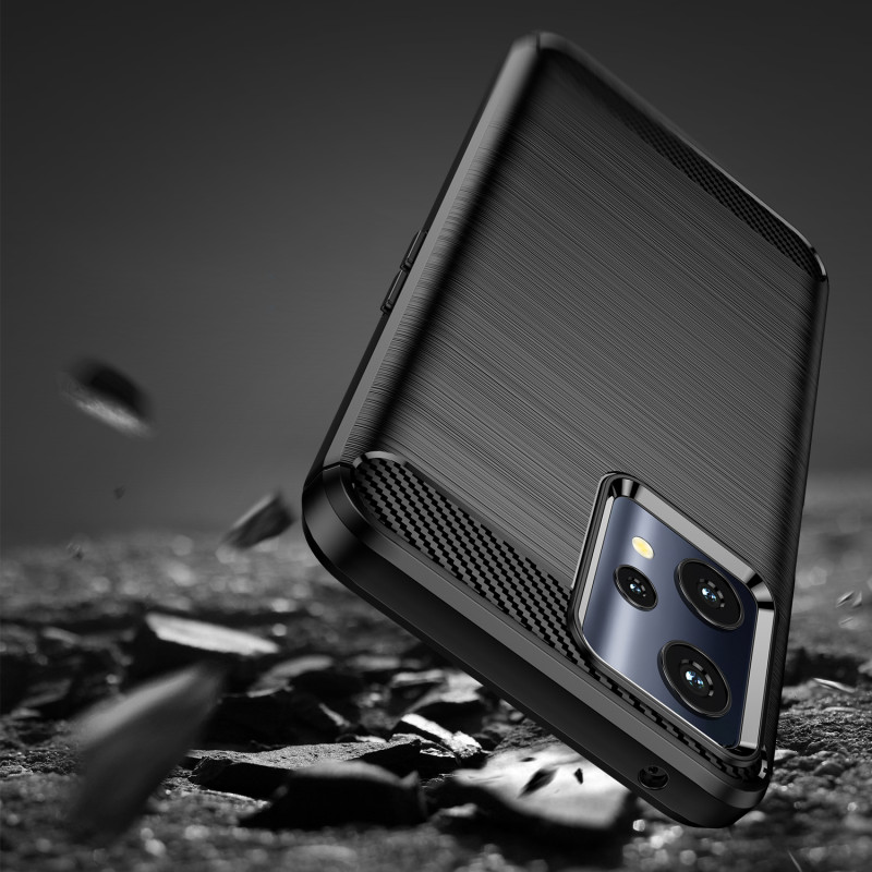 Carbon Case lankstus dangtelis, skirtas Realme 9 Pro juodas