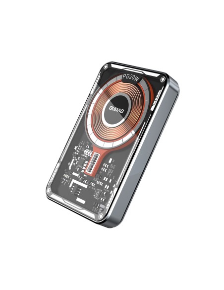 Dudao TGK1 maitinimo blokas su MagSafe belaidžiu įkrovikliu 15W 10000mAh juoda (TGK1-juoda)