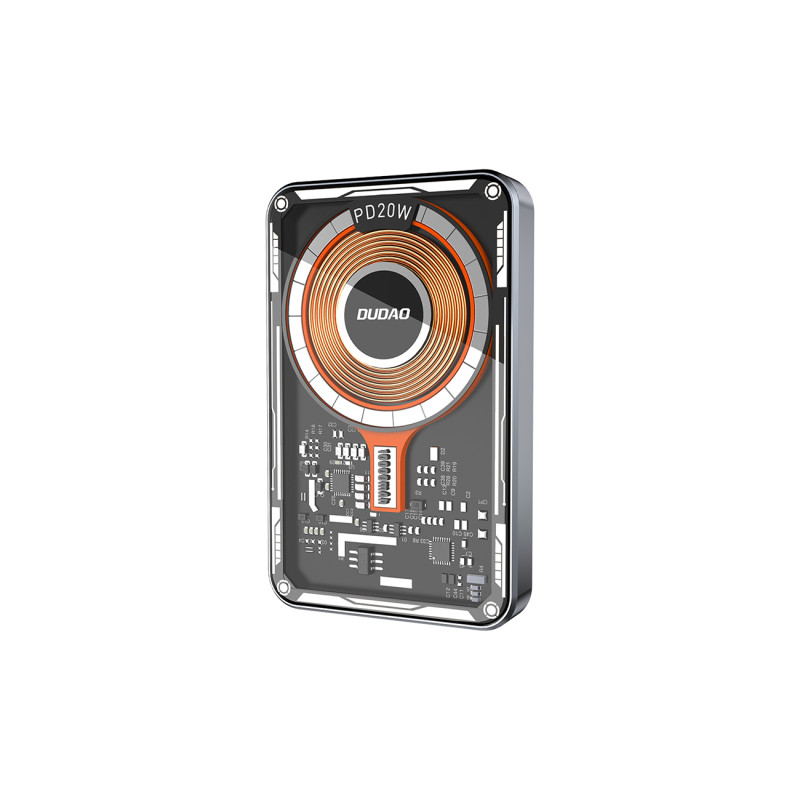 Dudao TGK1 maitinimo blokas su MagSafe belaidžiu įkrovikliu 15W 10000mAh juoda (TGK1-juoda)