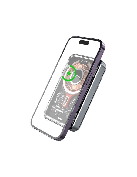 Dudao TGK1 maitinimo blokas su MagSafe belaidžiu įkrovikliu 15W 10000mAh juoda (TGK1-juoda)