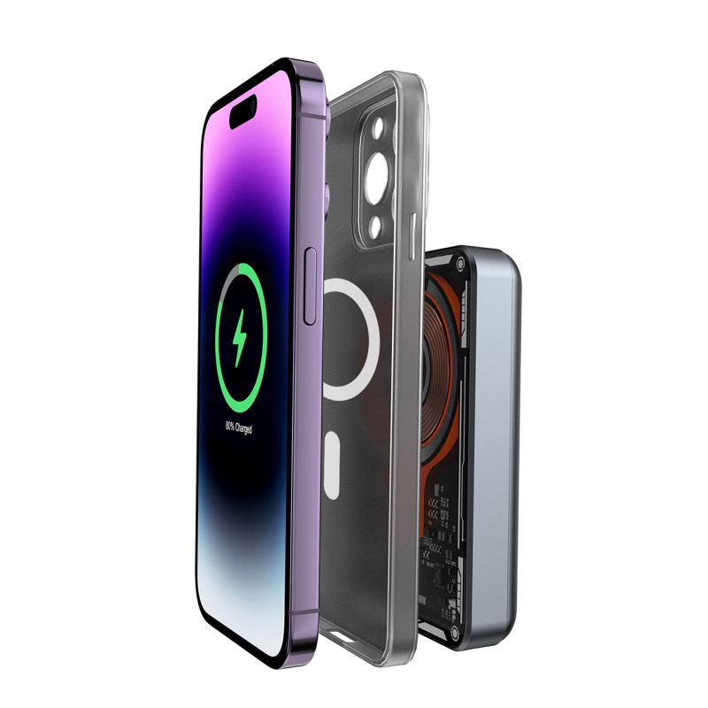 Dudao TGK1 maitinimo blokas su MagSafe belaidžiu įkrovikliu 15W 10000mAh juoda (TGK1-juoda)