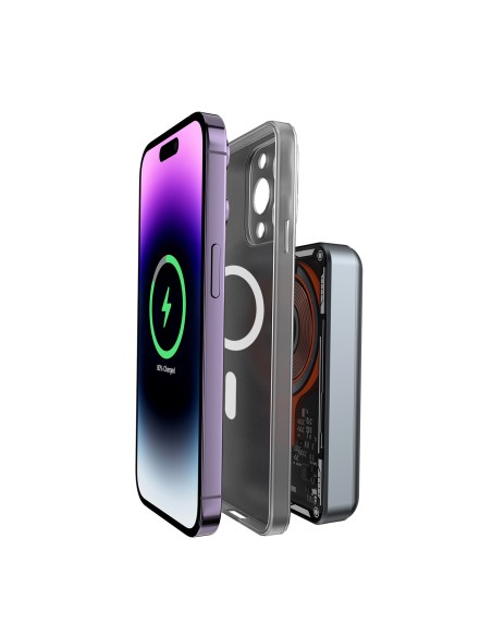 Dudao TGK1 maitinimo blokas su MagSafe belaidžiu įkrovikliu 15W 10000mAh juoda (TGK1-juoda)