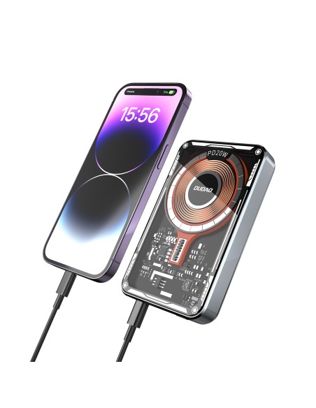 Dudao TGK1 maitinimo blokas su MagSafe belaidžiu įkrovikliu 15W 10000mAh juoda (TGK1-juoda)