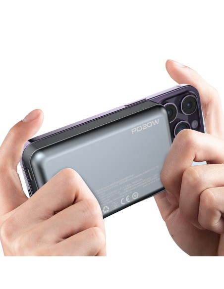 Dudao TGK1 maitinimo blokas su MagSafe belaidžiu įkrovikliu 15W 10000mAh juoda (TGK1-juoda)