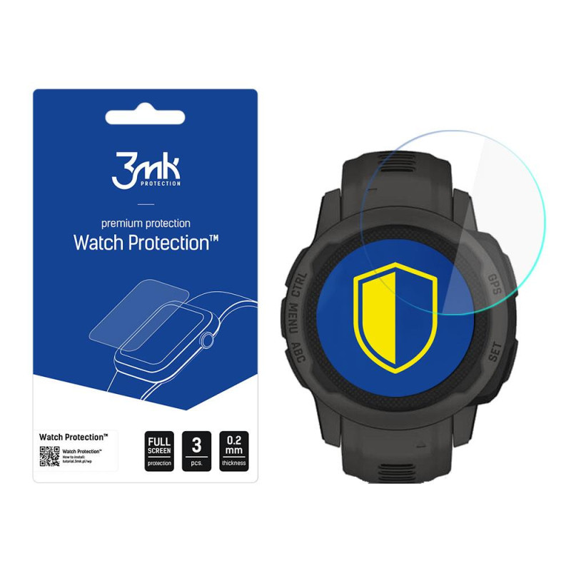 3mk Watch Protection™ hibridinis stiklas v. FlexibleGlass Lite su Garmin Instinct 2s 3mk Watch Protection™ hibridinis stiklas v. FlexibleGlass Lite su Garmin Instinct 2s