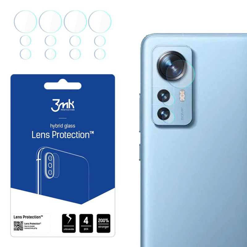 3mk Lens Protection™ hibridinis fotoaparato stiklas, skirtas Xiaomi 12 Pro