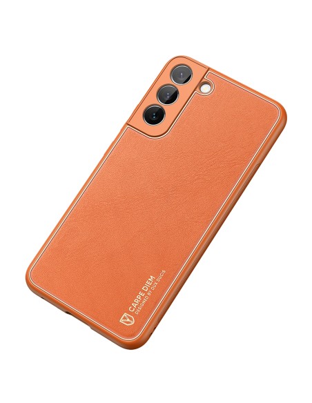 Dux Ducis Yolo elegantiškas dėklo dangtelis pagamintas iš ekologiškos odos, skirtas Samsung Galaxy S22+ (S22 Plus) oranž... Dux Ducis Yolo elegantiškas dėklo dangtelis pagamintas iš ekologiškos odos, skirtas Samsung Galaxy S22+ (S22 Plus) oranž...