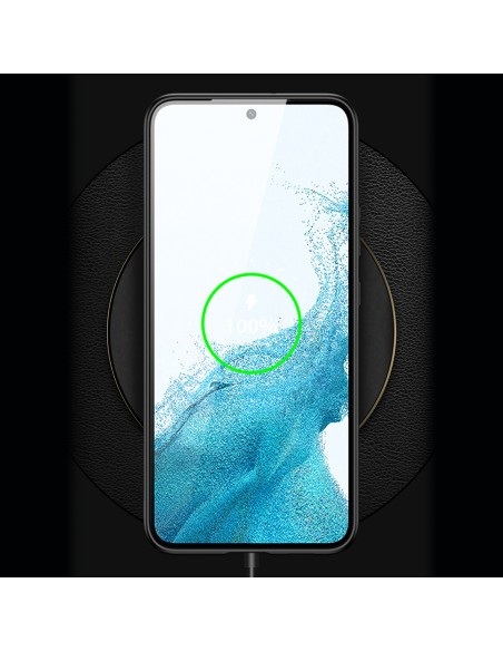 Dux Ducis Yolo elegantiškas dėklo dangtelis pagamintas iš ekologiškos odos, skirtas Samsung Galaxy S22+ (S22 Plus) raudo...