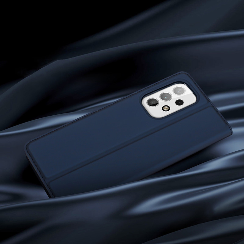 Dux Ducis Skin Pro dėklas su atvartu, skirtas Samsung Galaxy A23 rožinės spalvos