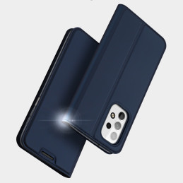 Dux Ducis Skin Pro dėklas su atvartu, skirtas Samsung Galaxy A23 rožinės spalvos