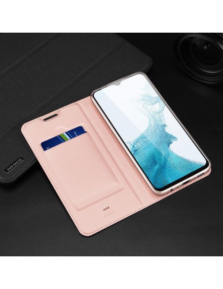 Dux Ducis Skin Pro dėklas su atvartu, skirtas Samsung Galaxy A23 rožinės spalvos Dux Ducis Skin Pro dėklas su atvartu, skirtas Samsung Galaxy A23 rožinės spalvos
