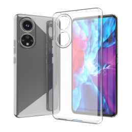 Ultra Clear gelio dėklo dangtelis 0,5 mm Honor 50 SE skaidrus