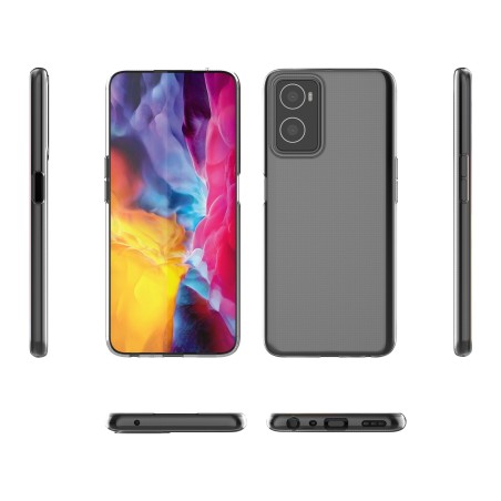 Itin skaidrus gelio dėklo dangtelis 0,5 mm Oppo A76 / Oppo A36 / Realme 9i skaidrus