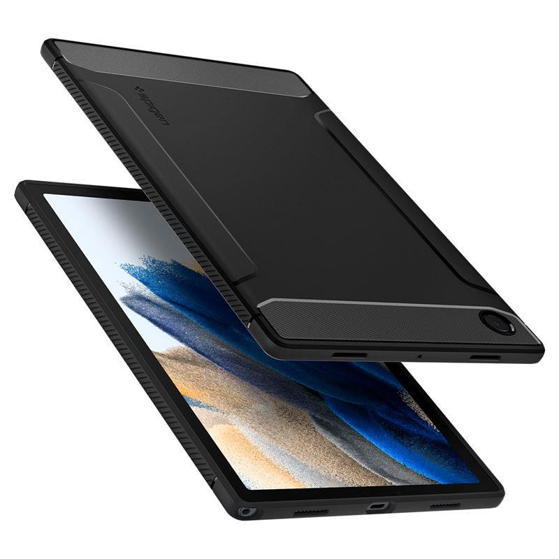 Spigen Rugged Armor dėklas, skirtas Samsung Galaxy Tab A8 10,5& 39 & 39 - matinė juoda