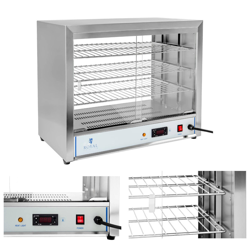 Šildymo vitrina karštam maistui 1000W, plotis 64cm Šildymo vitrina karštam maistui 1000W, plotis 64cm