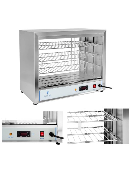 Šildymo vitrina karštam maistui 1000W, plotis 64cm Šildymo vitrina karštam maistui 1000W, plotis 64cm