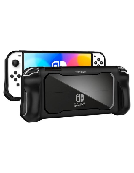 Spigen Rugged Armor dėklas, skirtas Nintendo Switch OLED - matinė juoda Spigen Rugged Armor dėklas, skirtas Nintendo Switch OLED - matinė juoda