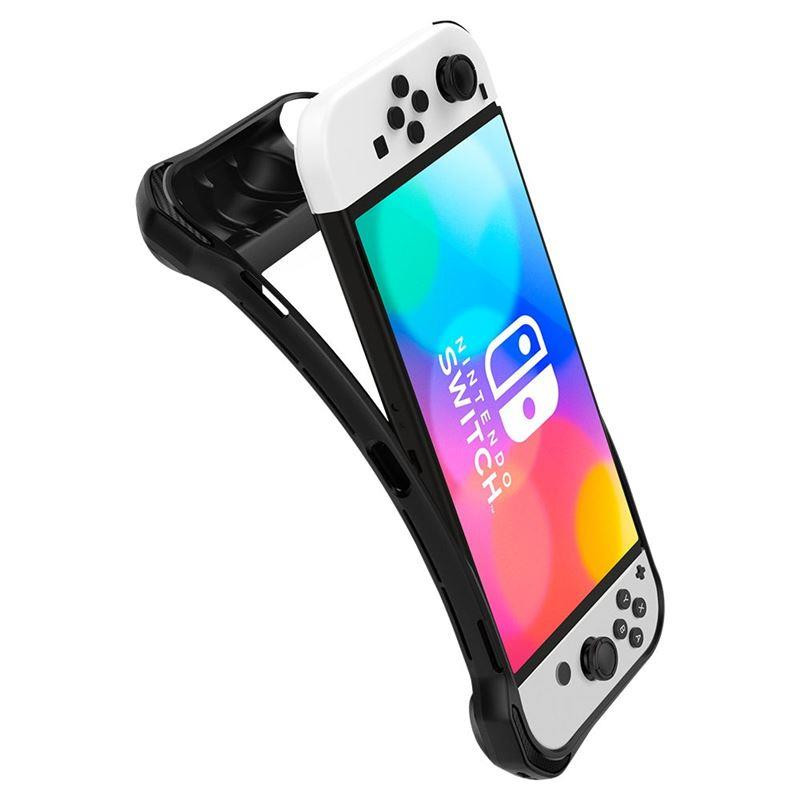 Spigen Rugged Armor dėklas, skirtas Nintendo Switch OLED - matinė juoda