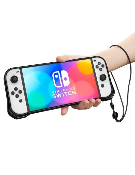 Spigen Rugged Armor dėklas, skirtas Nintendo Switch OLED - matinė juoda Spigen Rugged Armor dėklas, skirtas Nintendo Switch OLED - matinė juoda