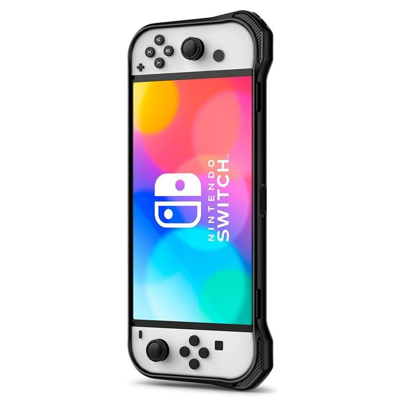 Spigen Rugged Armor dėklas, skirtas Nintendo Switch OLED - matinė juoda