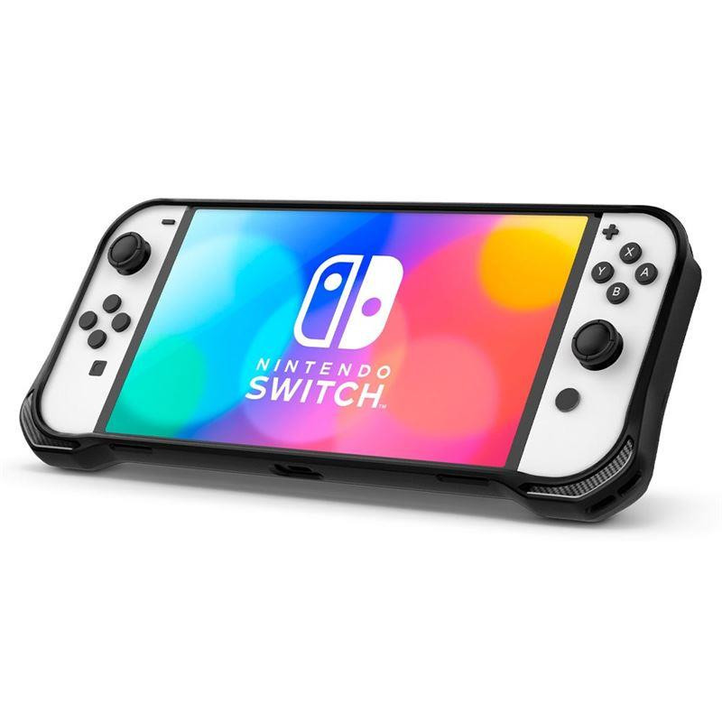Spigen Rugged Armor dėklas, skirtas Nintendo Switch OLED - matinė juoda
