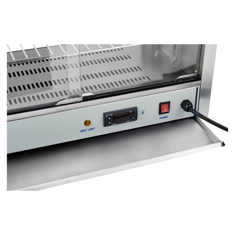 Šildymo vitrina karštam maistui 1000W, plotis 64cm