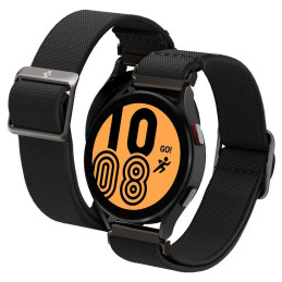 Spigen Fit Lite dirželis, skirtas Samsung Galaxy Watch 4 / 5 / 5 Pro / 6 - juodas