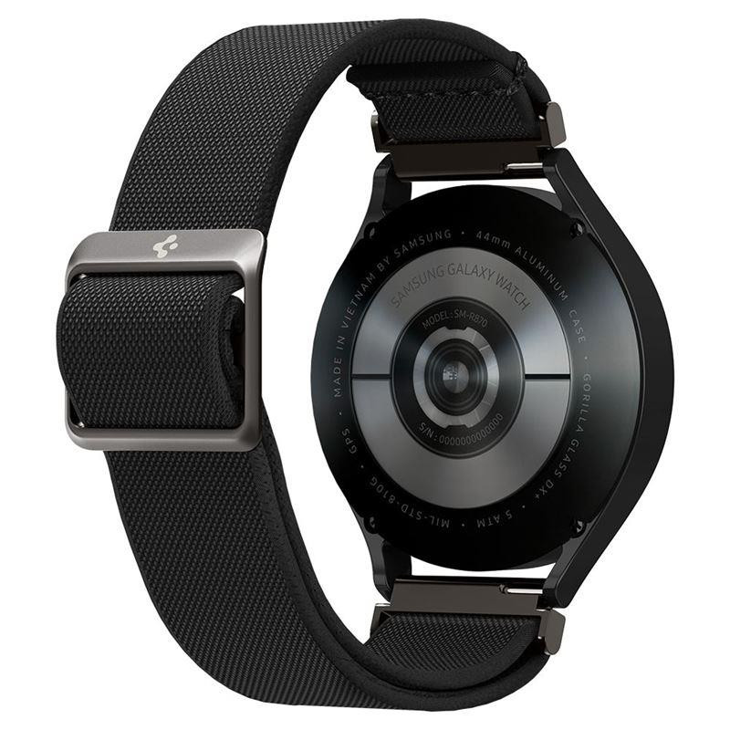 Spigen Fit Lite dirželis, skirtas Samsung Galaxy Watch 4 / 5 / 5 Pro / 6 - juodas