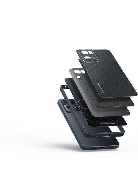 Dux Ducis Fino dėklo dangtelis, padengtas nailono medžiaga, skirtas Oppo Reno7 Pro 5G juodai Dux Ducis Fino dėklo dangtelis, padengtas nailono medžiaga, skirtas Oppo Reno7 Pro 5G juodai