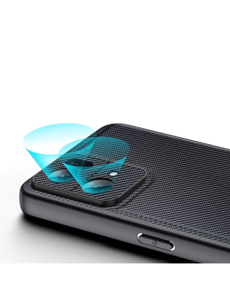 Dux Ducis Fino dėklo dangtelis, padengtas nailono medžiaga, skirtas Oppo Reno7 Pro 5G juodai Dux Ducis Fino dėklo dangtelis, padengtas nailono medžiaga, skirtas Oppo Reno7 Pro 5G juodai