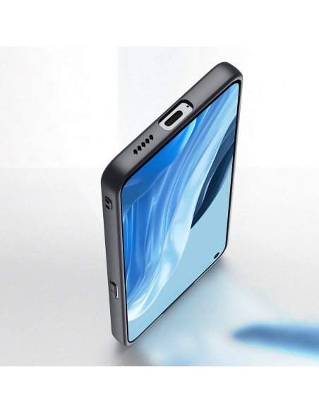 Dux Ducis Fino dėklo dangtelis, padengtas nailono medžiaga, skirtas Oppo Reno7 Pro 5G juodai Dux Ducis Fino dėklo dangtelis, padengtas nailono medžiaga, skirtas Oppo Reno7 Pro 5G juodai