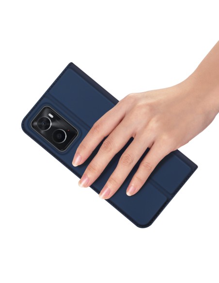 Dux Ducis Skin Pro atverčiamas dėklas, skirtas Realme 9i/ Oppo A36 mėlynai