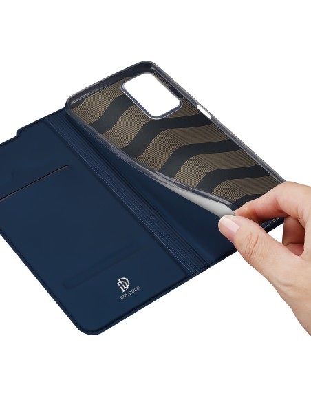 Dux Ducis Skin Pro atverčiamas dėklas, skirtas Realme 9i/ Oppo A36 mėlynai