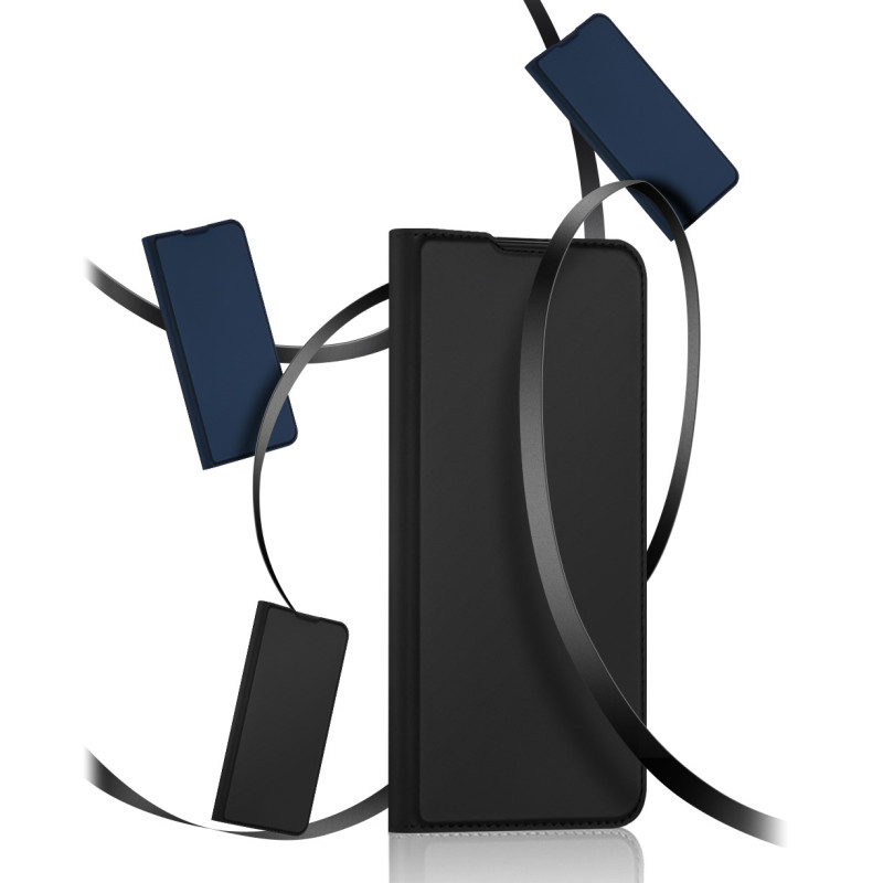 Dux Ducis Skin Pro atverčiamas dėklas, skirtas Realme 9i/ Oppo A36 mėlynai